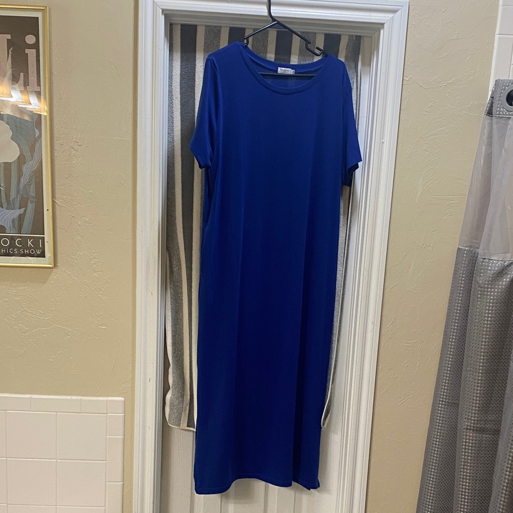 Casual Blue Women's Dress